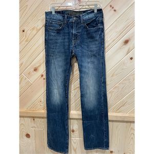 American Eagle men’s Original Straight Jeans Denim 100% Cotton Medium Wash Blue